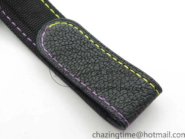 Good Copy Rolex Watches On Edition Carbon Black Strap Diw Dial Pink V Daytona EyeCatching A7750 Best WWF Nylon 2890 0111